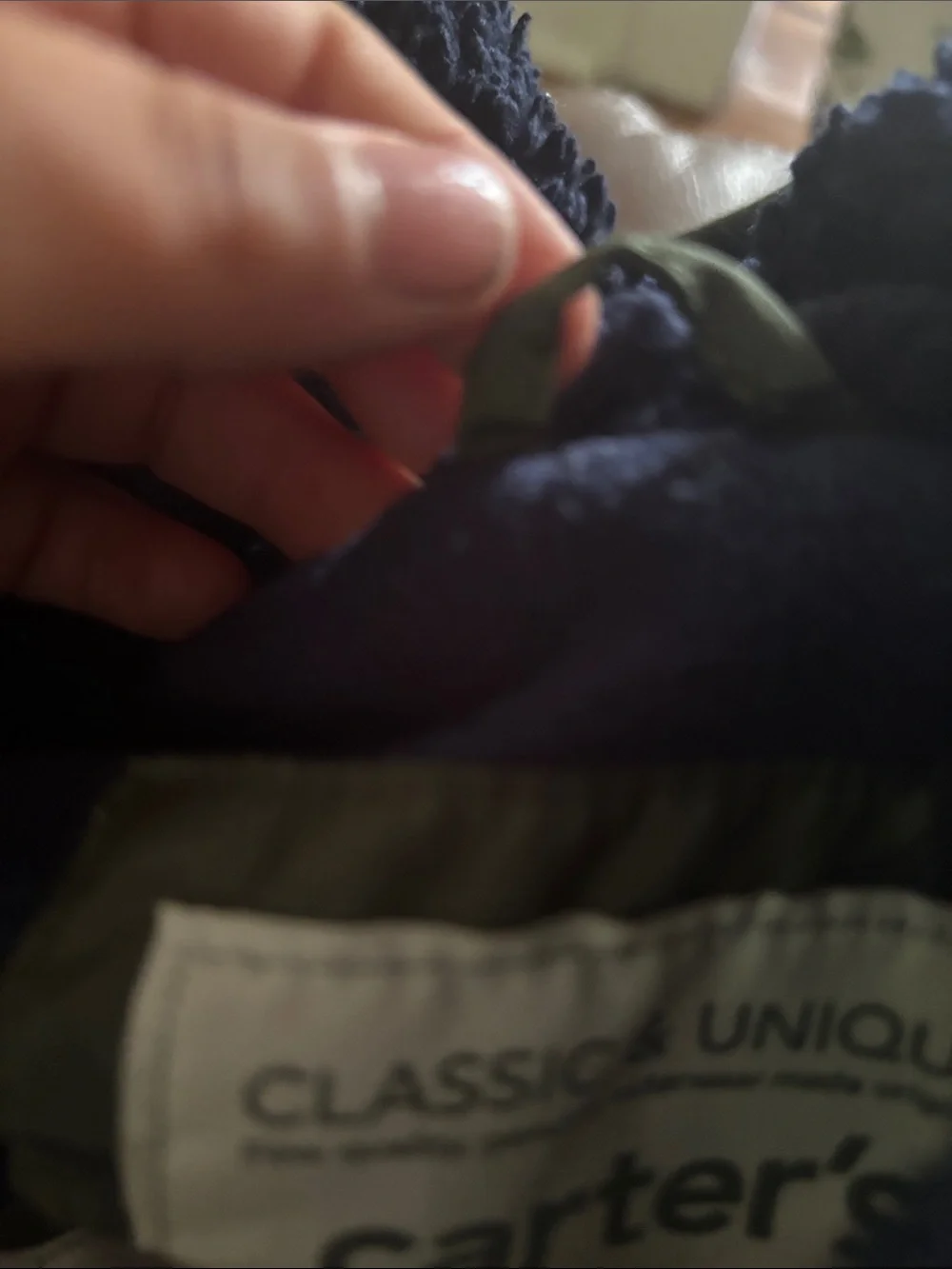 Carter's Green Dinosaur Print Puffer Jacket